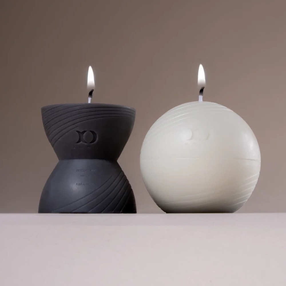XOMD Skincare Igniter Candle Collection (Set of 2 Scented Sculptural Candles)